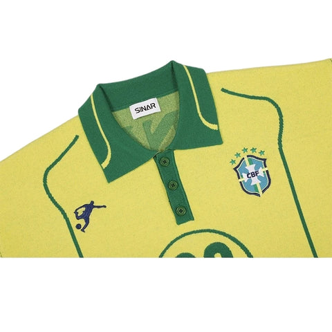 Men Casual J Knitwear Vintage Football Jersey Sweater