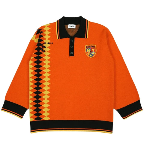 Men Casual Knitwear Vintage Football Jumper winter sweater for men