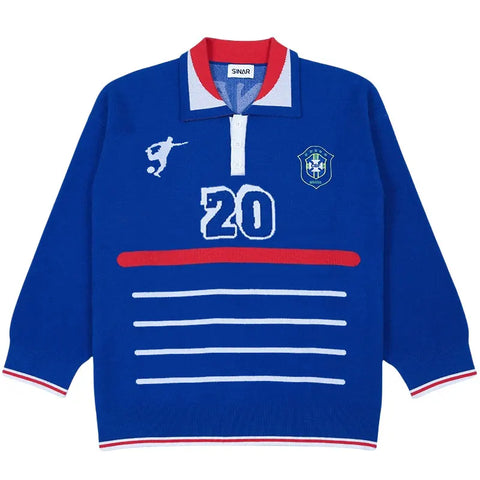 Men Casual Knitwear Vintage Football Jumper winter sweater for men