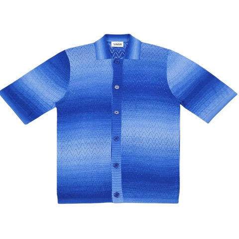 Men Short Sleeve  Summer Knitwear Hollow Out Casual Jumper