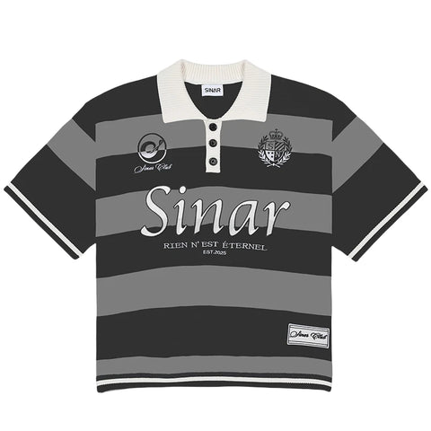 Men Short Sleeve Casual Stripe Football Polo Shirts Men Knitted Jersey