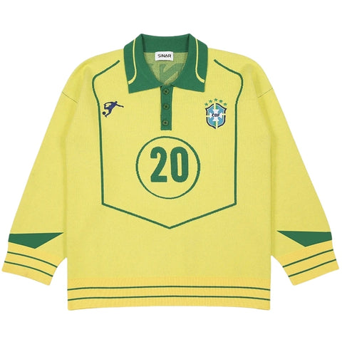 Men Casual Knitwear Vintage Football Jumper winter sweater for men