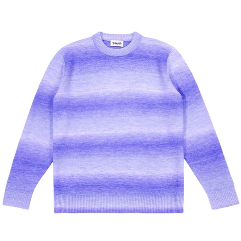 Men Casual Mohair Stripe Knitwear Casual Sweater